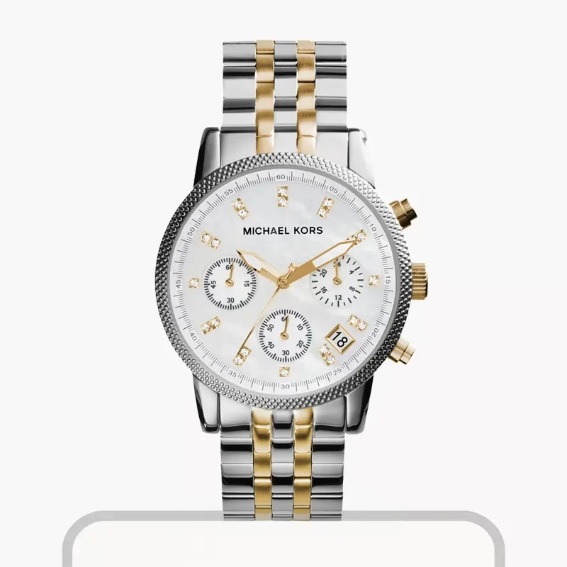 Michael Kors Ritz Chronograph Two-tone Ladies Watch- MK5057